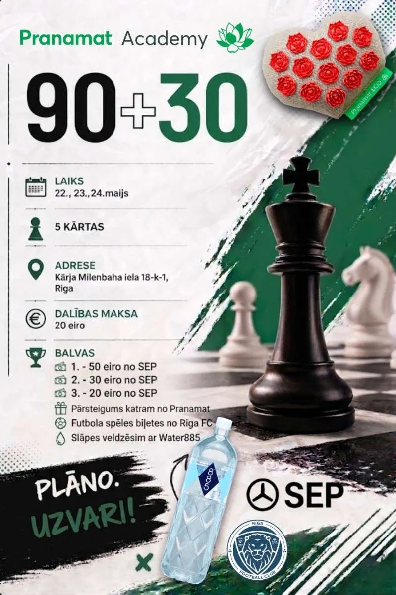 PRANAMAT ACADEMY 90+30 - ŠAHS TĀ, KĀ TO MĪL KLASIĶI